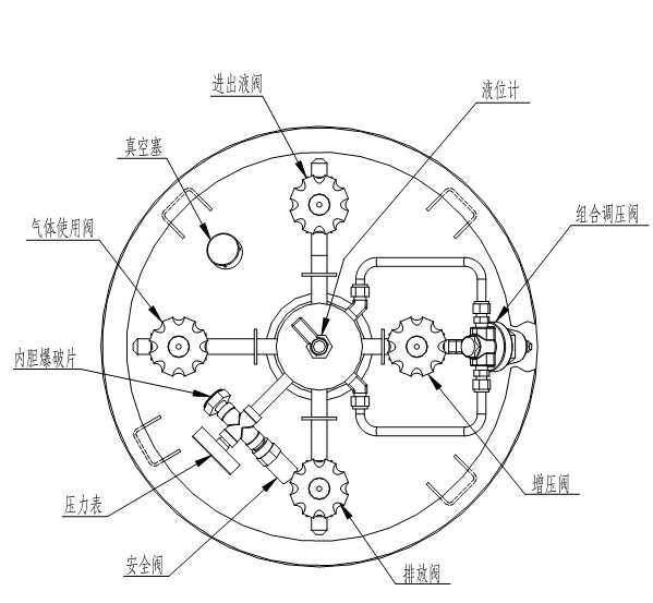焊接絕熱氣瓶部件